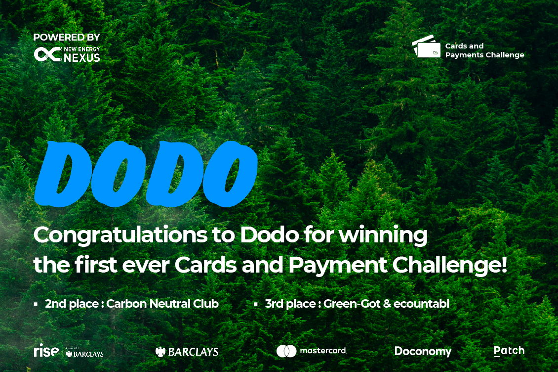 Dodo, a platform helping companies reduce emissions, wins first Climate Fintech Cards & Payments Challenge