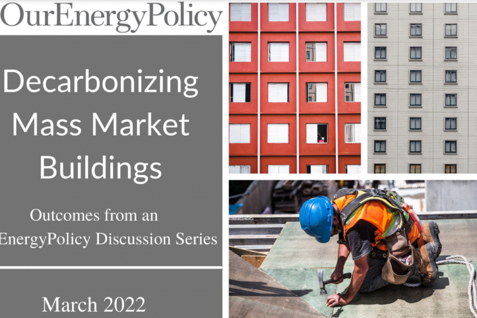 Decarbonizing Mass Market Buildings