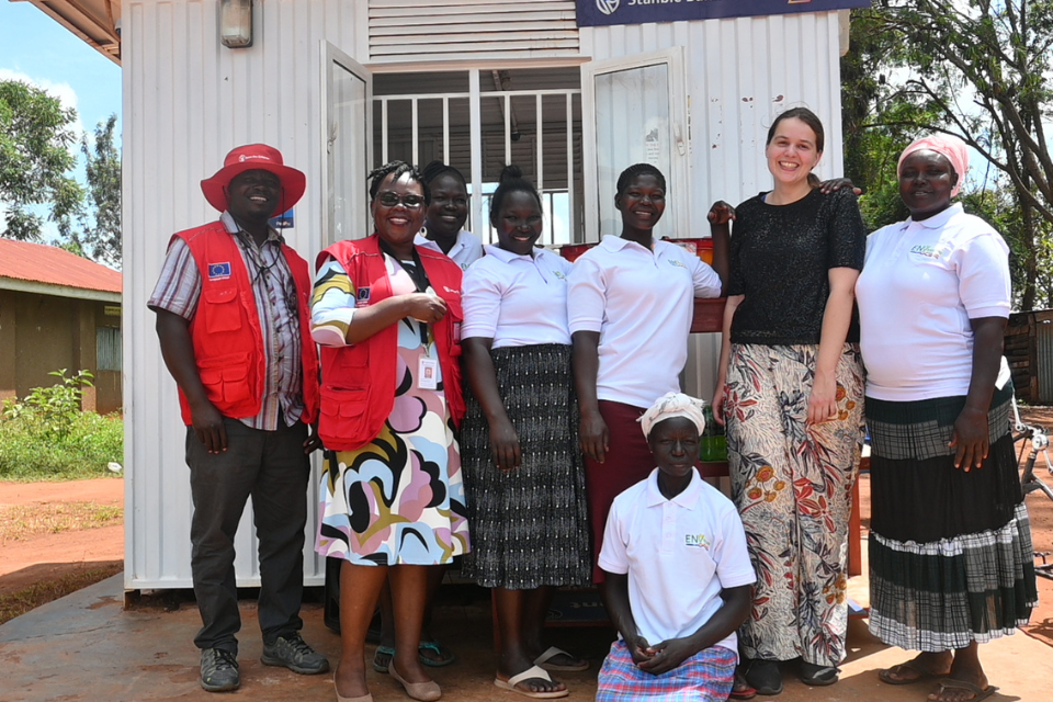 Lubanga Ngeyo group members after successfully sharing their achievements and the project's impact on the community.