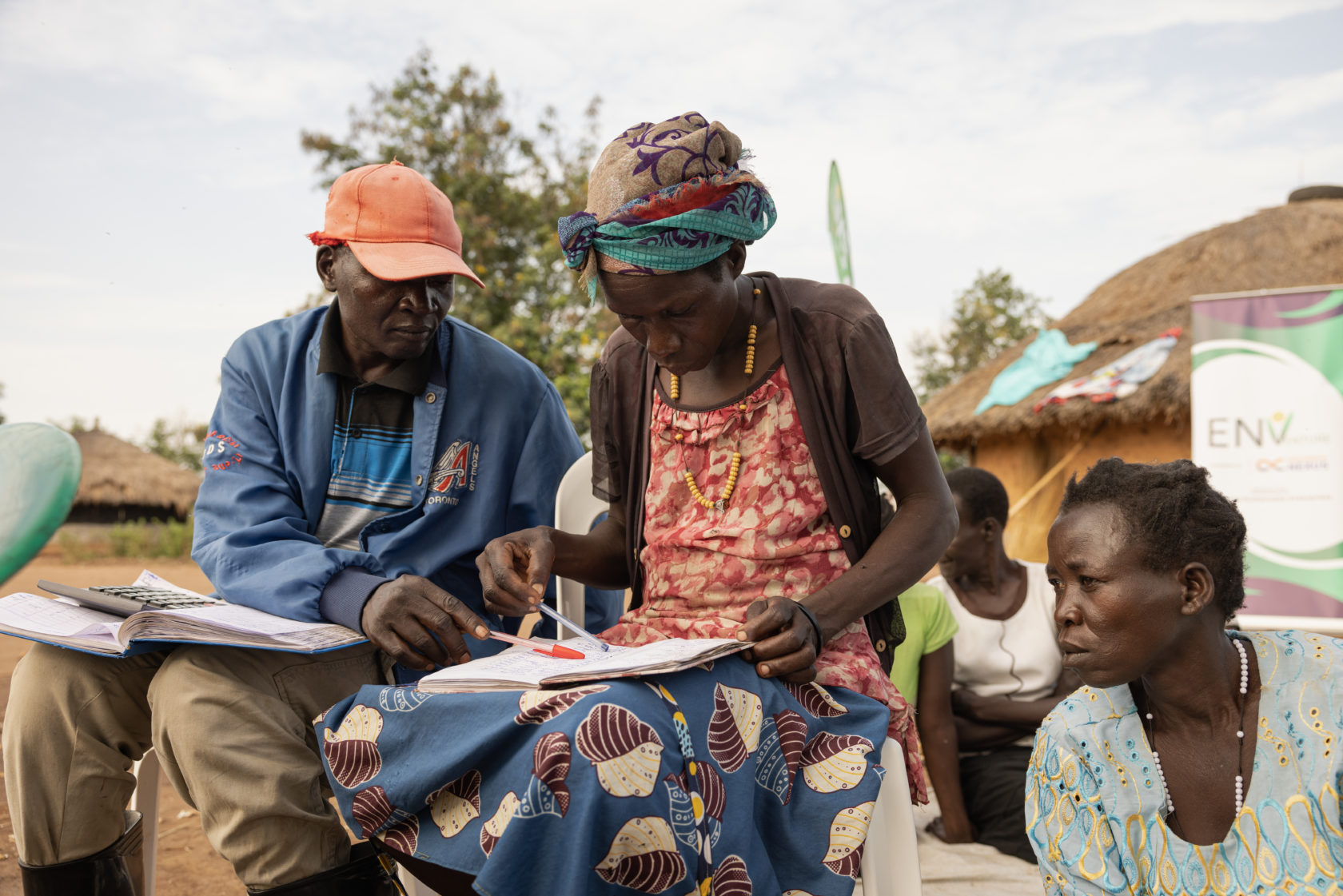 Members of Langala Pe Lony, a Village Loan Saving Association supported by New Energy Nexus in Nwoya, Uganda.