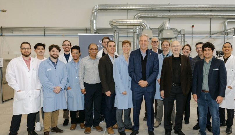 The Enzinc team at the facility ribbon cutting.